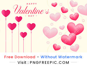 Happy valentine day love decoration illustration design