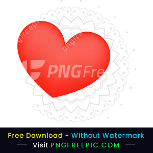 Valentine love heart with texture vector png image
