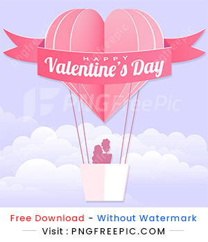 Happy valentines day couple with love illustration vector design