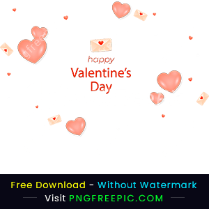 Happy valentine day png love letter png image