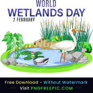 World wetlands day clipart lands design png image