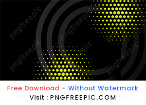 Abstract black yellow halftone banner design