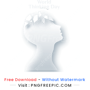 World thinking day illustration vector png image