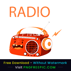 Hand drawn world radio day abstract antenna png