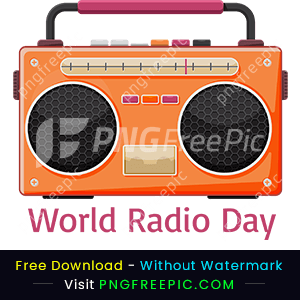 Vector design of world radio day png image