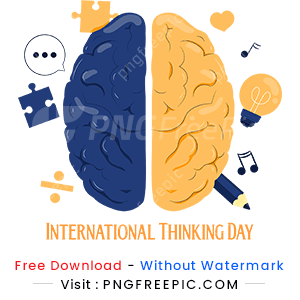 Abstract international thinking day png image