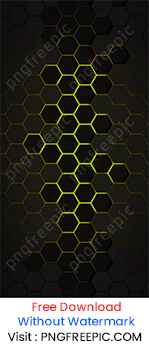 Technological honeycomb lighting black background image