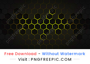 Technological honeycomb black golden background image