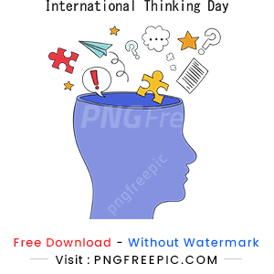 International thinking day clipart design png image