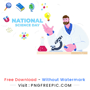 National science day clipart abstract image design png