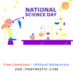 International science day clipart abstract design image png