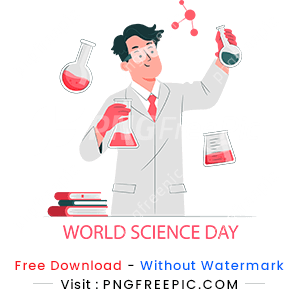 Chemist concept illustration world science day png image