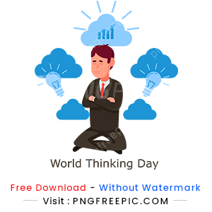 World thinking day man thought clipart png